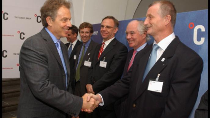 Lars Larsen and Tony Blair