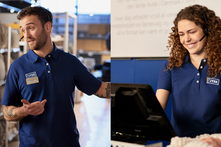 Store staff in work situations