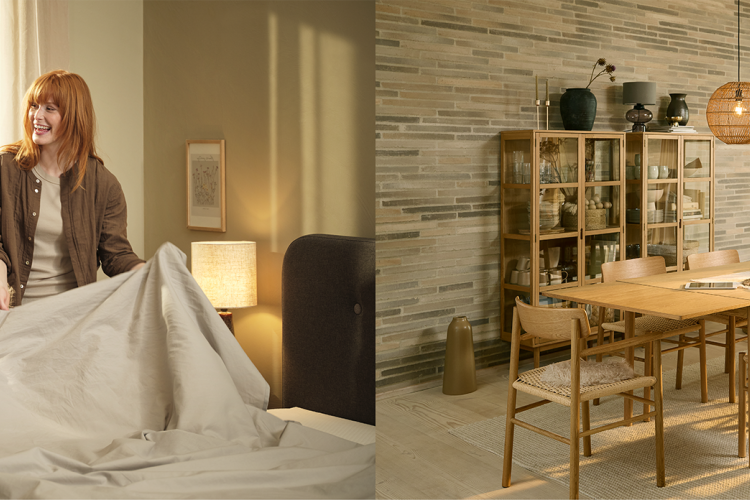 Campaign images of consumers in their homes